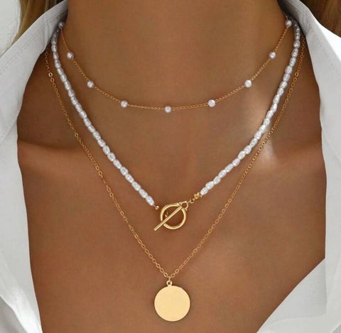 14K yellow gold Snowflake pendant