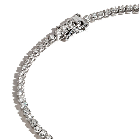 Bratara tennis cu diamante 3.04ct din aur alb 18K