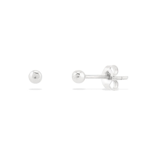 Cercei Mini aur alb 14k