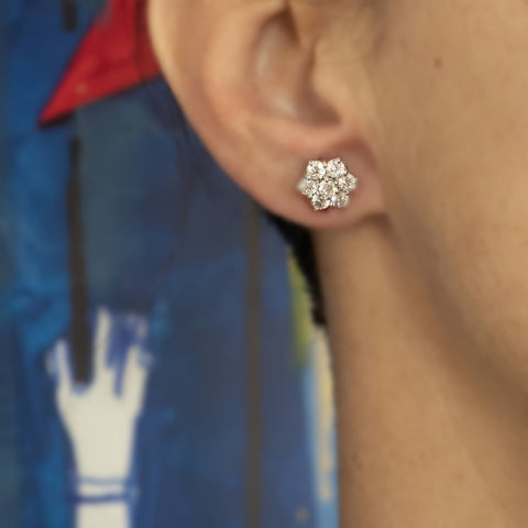 18k gold earrings with 0.26ct diamonds