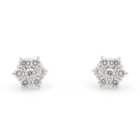 18k gold earrings with 0.26ct diamonds