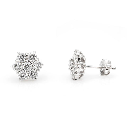 18k gold earrings with 0.26ct diamonds