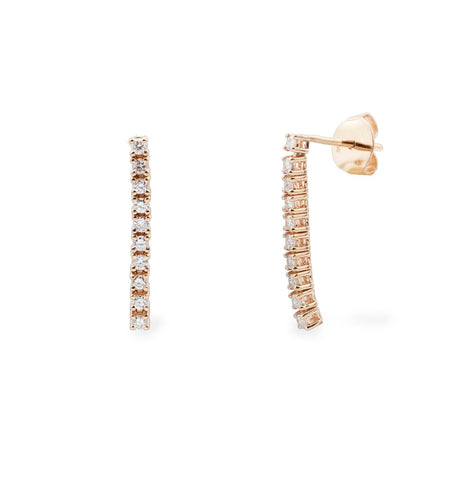 18k gold earrings with 0.26ct diamonds