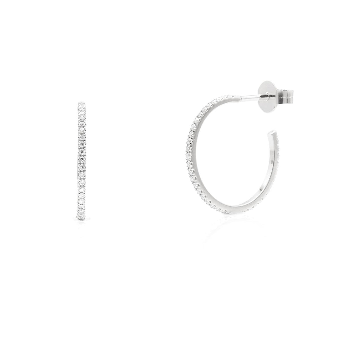 18k gold earrings with 0.26ct diamonds
