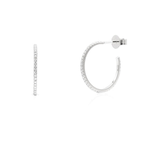 18k gold earrings with 0.26ct diamonds