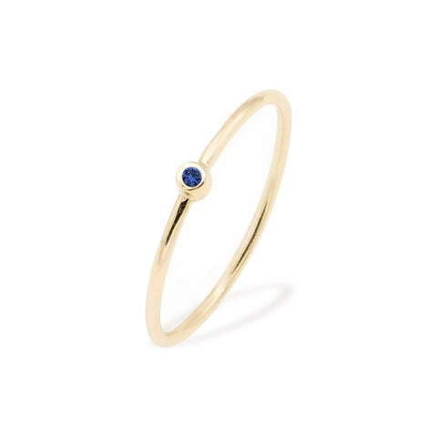 Inel cu Safir din aur galben de 14K