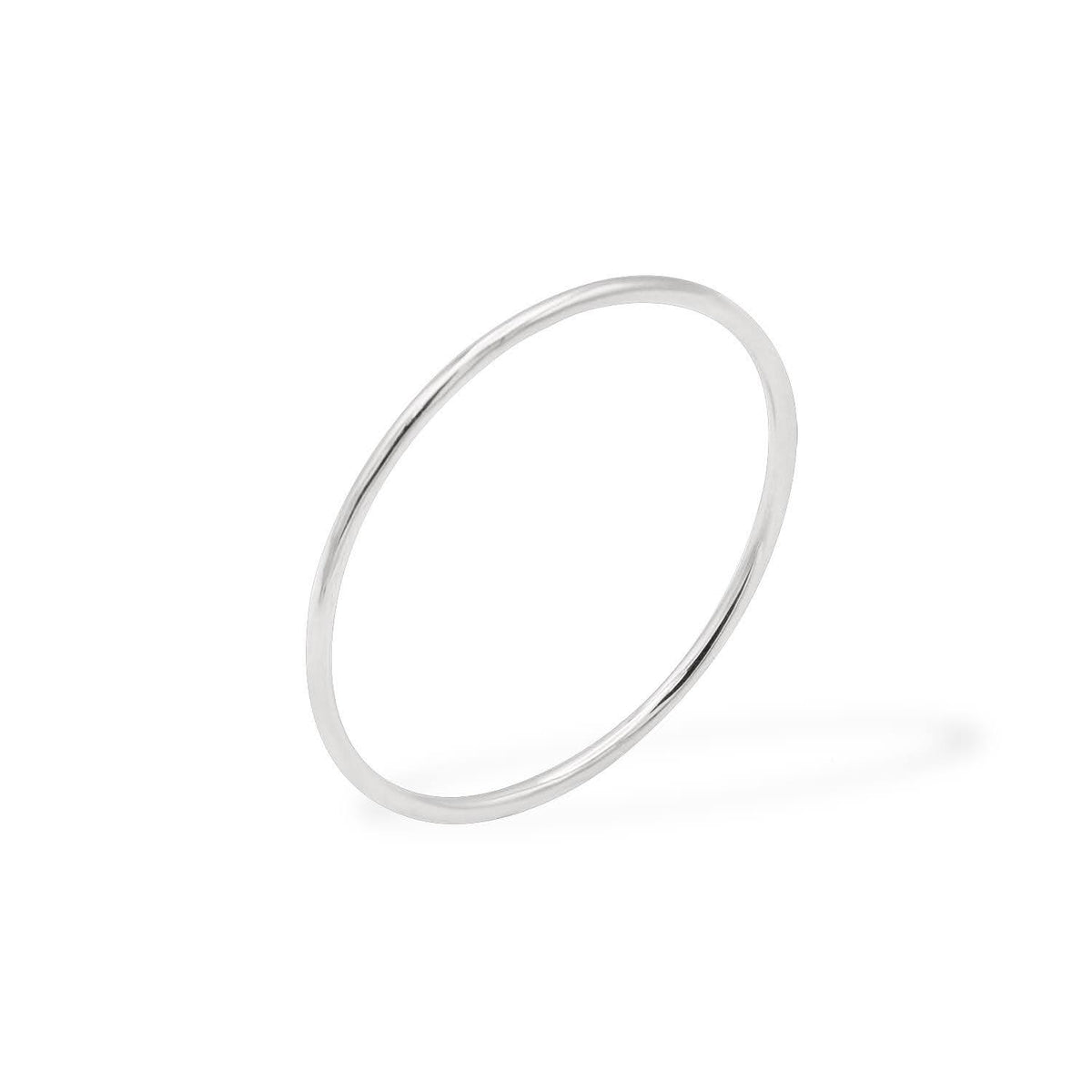 Inel Essential din aur alb 14K