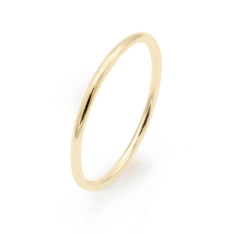 Inelul unisex Maxi Essential din aur galben 14K