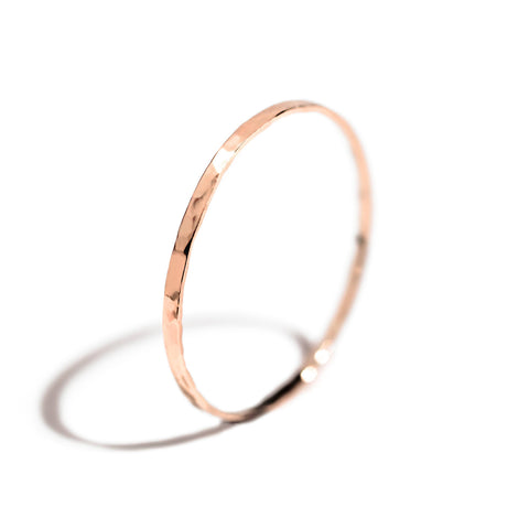 Inel Structurat Essential din aur roz 14K