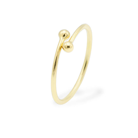 14K rose gold Dot ring