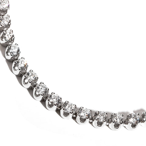 Bratara tennis cu diamante 3.05ct din aur alb 18K