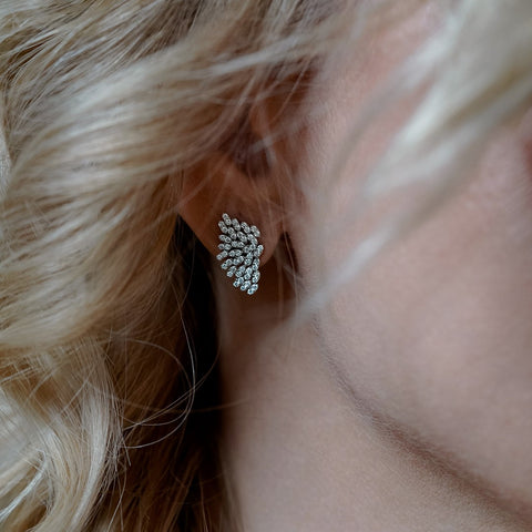 18k gold earrings with 0.26ct diamonds