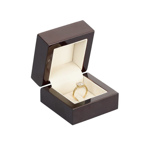 Inel de logodna din aur alb de 18K cu diamante 0.50ct