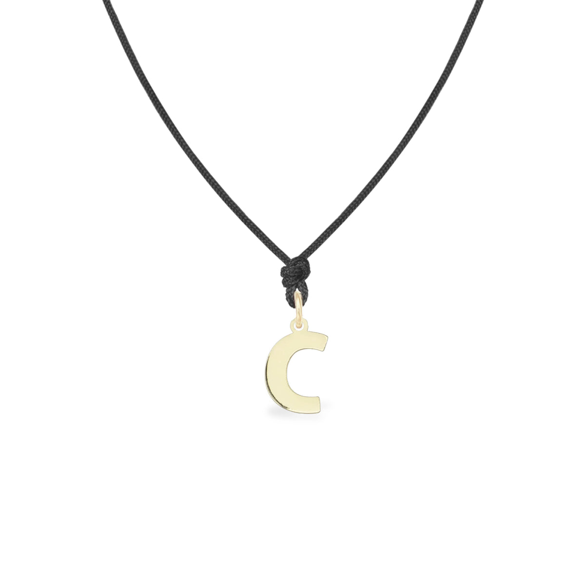 Pandant Litera C aur galben 14K colectia ALFABET