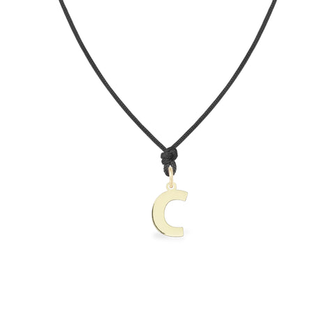 Pandant Litera C aur galben 14K colectia ALFABET